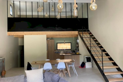 Escalier d’intérieur en fer forgé et bois Escalier d’intérieur en fer forgé et bois